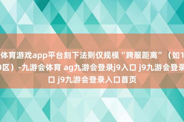 體育游戲app平臺刻下法則僅規(guī)模“跨服距離”（如1區(qū)→2000區(qū)）-九游會體育 ag九游會登錄j9入口 j9九游會登錄入口首頁